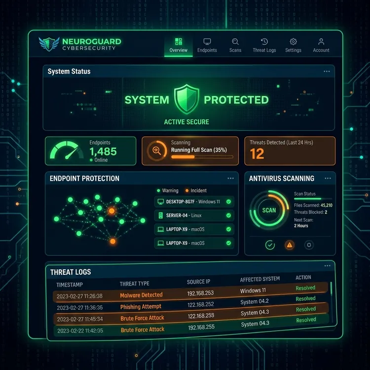 Sophos Intercept X 統合管理ダッシュボードイメージ